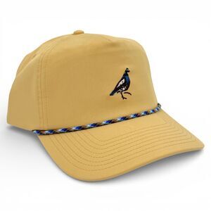 NEW Poncho Quail Snapback Performance Hat Yellow *Flaws